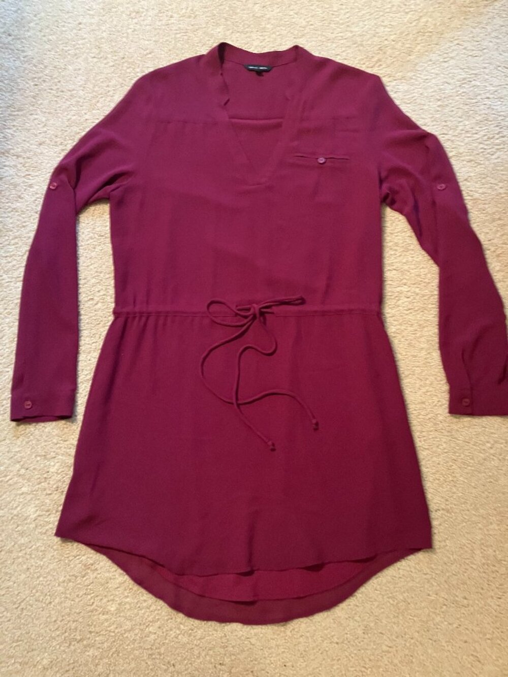 Naked Zebra Dress, Size M, Cranberry Color